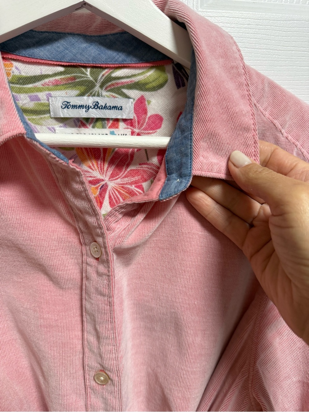 Tommy Bahama Pink Button-Down Dress Women’s size M